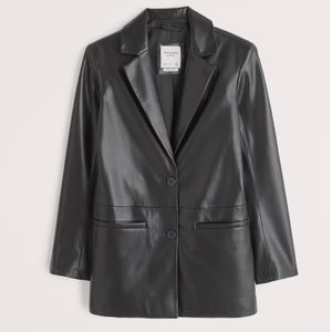 Abercrombie Leather Blazer
